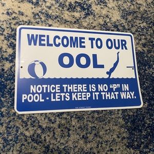welcome to our ool sign